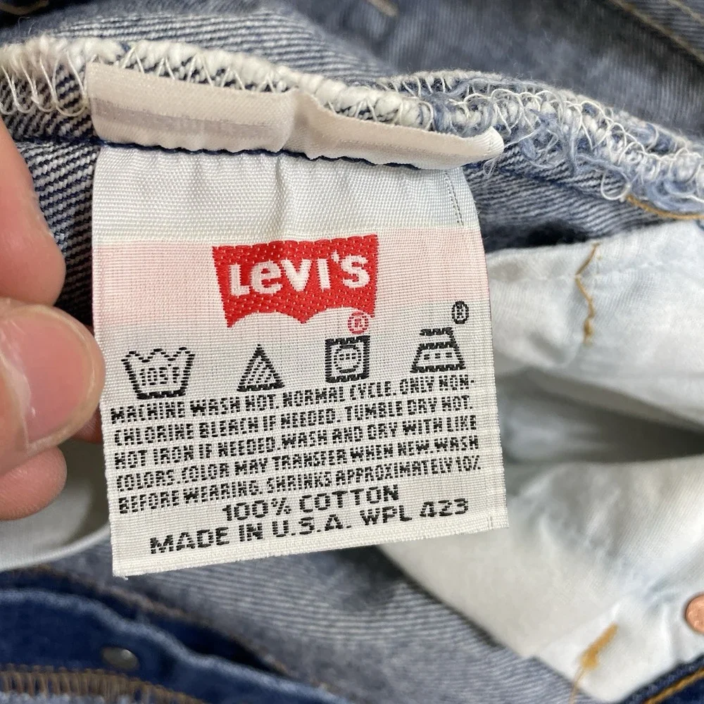Vtg Levis 501xx Jeans Mens 38x30 (fit 34x27) Made in USA 501-0000 DARK WASH